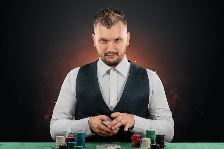Studio live casino nenektogel menampilkan meja blackjack dengan dealer profesional dan tampilan bonus aktif di layar pemain